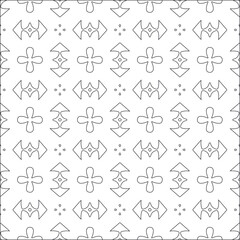  Vector pattern with symmetrical elements . Modern stylish abstract texture. Repeating geometric tiles from striped elements.