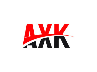 AXK Letter Initial Logo Design Vector Illustration