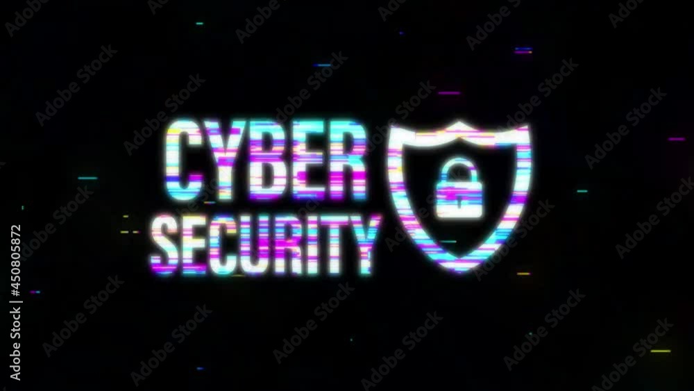 Poster cyber security logo with shield and check mark. security shield concept. internet security. motion g