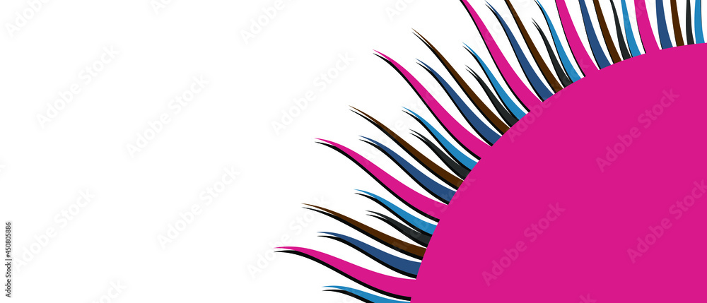 Poster horizontal background with abstract sun. swirl light rays. wavy lines on white background vector ill