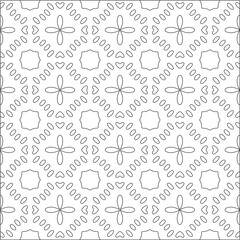 Vector pattern with symmetrical elements . Modern stylish abstract texture. Repeating geometric tiles from striped elements.