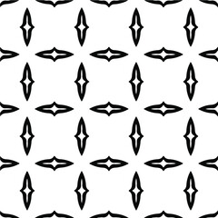floral seamless pattern background.Geometric ornament for wallpapers and backgrounds. Black and white pattern.