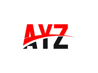 AYZ Letter Initial Logo Design Vector Illustration
