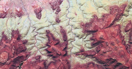 mutants, abstract photography of the deserts of Africa from the air. aerial view of desert...