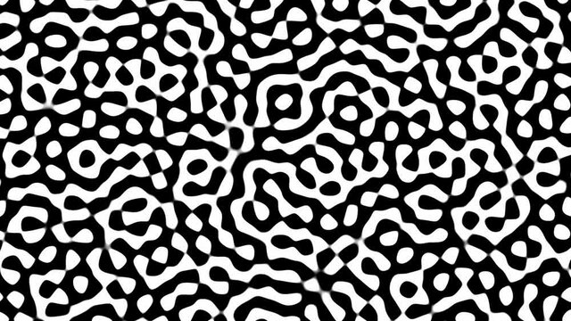Moving black and white particles (4K 3840x2160 30fps).