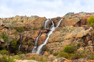 Large Waterfall seen near Tulbagh, Western Cape of South Africa
