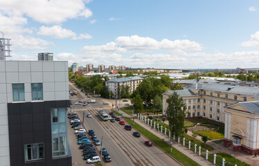 Fototapeta premium streets of the city of Izhevsk