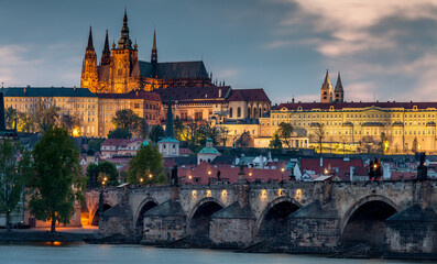 Naklejka premium View of the city of Prague