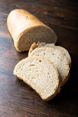 slices of bread on the table