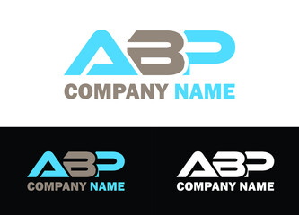 Initial Letter ABP Logo or Icon Design Vector Image Template