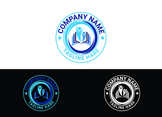 Online Education Logo or Icon Design Vector Image Template