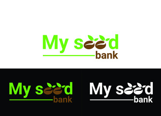 Seed Bank Logo or Icon Design Vector Image Template