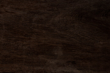Dark brown wood and uneven surfaces for texture and copy space in background