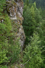 Rock outcrops at the top of Vakutin stone mountain.