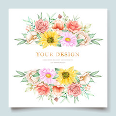 Blooming Floral Spring Invitation Card Set_3