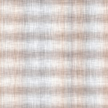Soft subtle gingham plaid background pattern. Blurry checkered space dyed melange effect. Seamless check effect fabric tartan all over print.