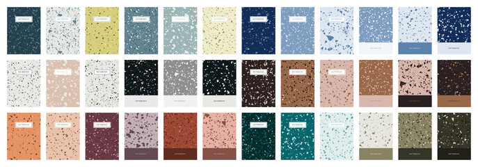 Terrazzo abstract cover page templates