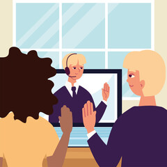 man video conference