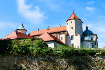 NOWY WISNICZ, POLAND - SEPTEMBER 11, 2019: Old royal castle in Nowy Wisnicz, Poland.