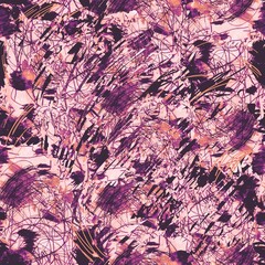 Abstraction, textured seamless pattern. Abstract, grunge style. For textiles, fabrics, packaging. Like a child’s drawing 