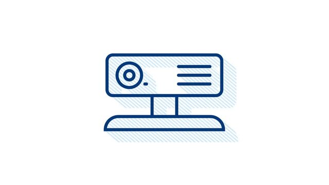 Office icon. Web icon set. Office, great design for any purposes. Motion graphics.