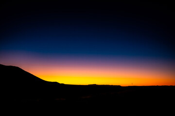 sunset in the mountains 