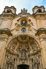 Fototapeta na wymiar Magnificent Basilica of Santa María del Coro in San Sebastián, Guipuzcoa, Basque Country, Spain.