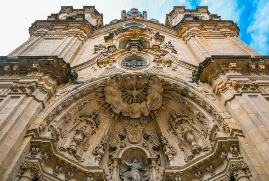 Magnificent Basilica of Santa Mar&iacute;a del Coro in San Sebasti&aacute;n, Guipuzcoa, Basque Country, Spain.