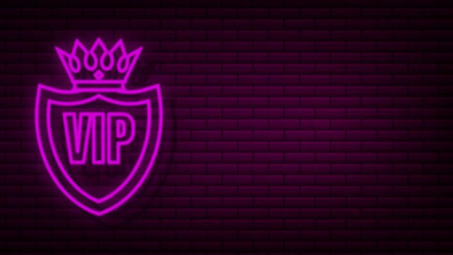Exclusivity, the label VIP, Very important person. Motion graphics.