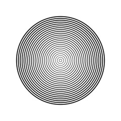 Fototapeta premium Concentric circle isolated on white background. Concentric circulation. Vector illustration.