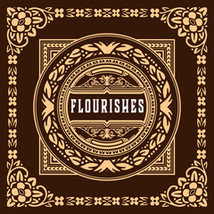 Western card with vintage style