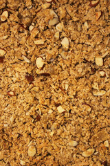 Closeup Background Image of Organic Granola With Almonds and Coconut