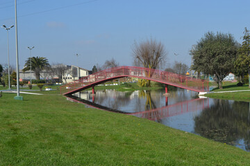 Fototapeta premium bridge park , Talcahuano Chile