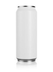 Aluminum 330 ml can for beer or soda isolated on white