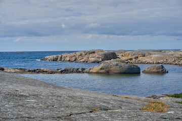 Rocks in the water. Sweden