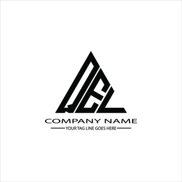 QEL letter logo creative design. QEL unique design