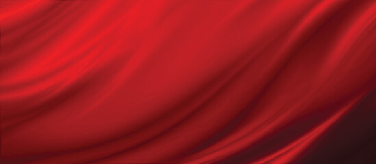Red fabric texture background 3D illustration