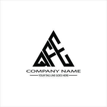 QFE letter logo creative design. QFE unique design
