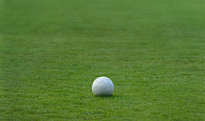 soccer ball on green grass