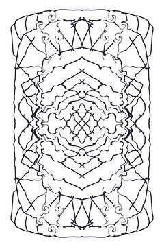 hand drawn illustration of a sketch of an book