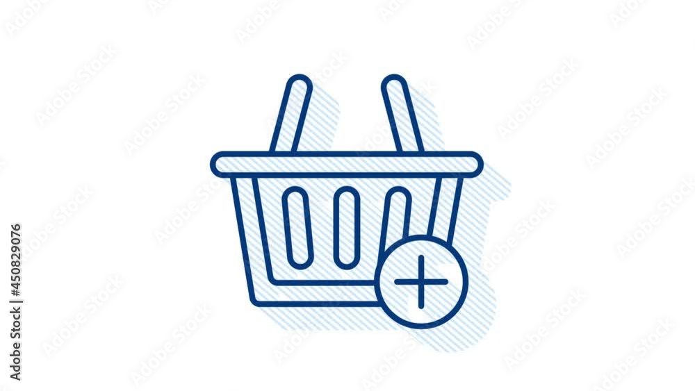 Poster add to cart icon. shopping cart icon. motion graphics.