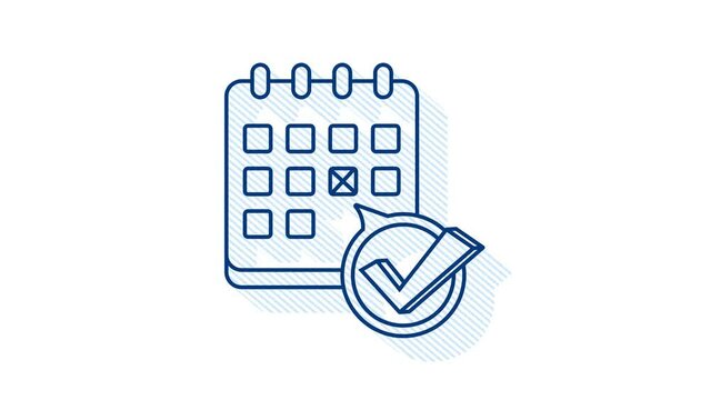 Office icon. Web icon set. Office, great design for any purposes. Motion graphics.