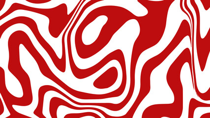 Vector graphic of red wavy lines pattern. Optical art, opart striped. Texture with wavy, curves stripes. Good for wall decoration, business brochures, musical cover, poster design, etc.   
