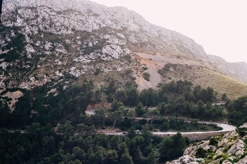 Fototapeta na wymiar Panoramic view of Mallorca landscape
