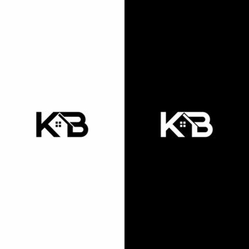 letter KB home logo real estate creative unique