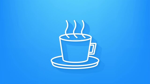 Office icon. Web icon set. Office, great design for any purposes. Motion graphics.