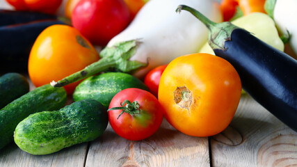 Set of fresh vegetables. Healthy food concept. Vegan claw.