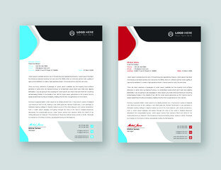 Letterhead template Professional business eps