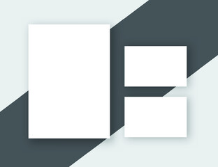 Letterhead template  flat style Vector design