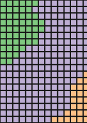 Color Pixels Cloud Abstract Computational Generative Art background illustration